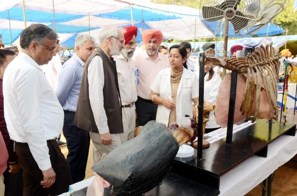 Dr. Sukhpal Singh visited the stalls in Pashu Palan Mela on Dated 25-03-2023 